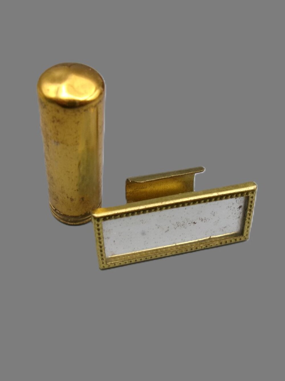 Martex Lip Vue  Lipstick Holder Case with Mirror  Vintage Vanity Empty